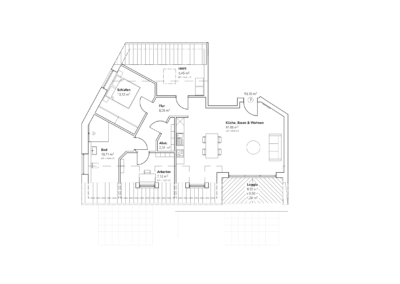 Grundriss von Wohnung 7