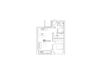 Grundriss von Wohnung 13