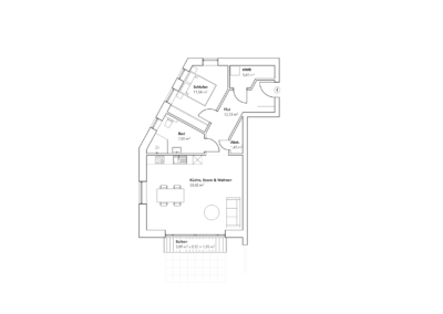 Grundriss von Wohnung 4