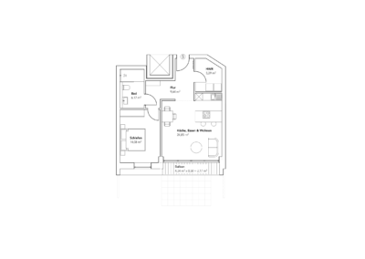 Grundriss von Wohnung 5